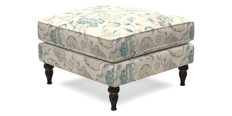 Cooksbridge Standard Footstool in Two Tone Plain Biscuit