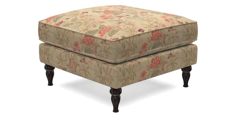 Cooksbridge Standard Footstool in Two Tone Plain Biscuit