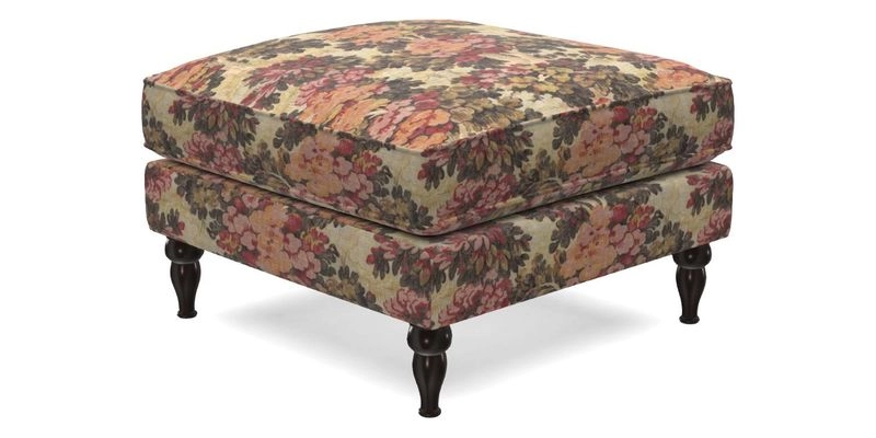 Cooksbridge Standard Footstool in Two Tone Plain Biscuit