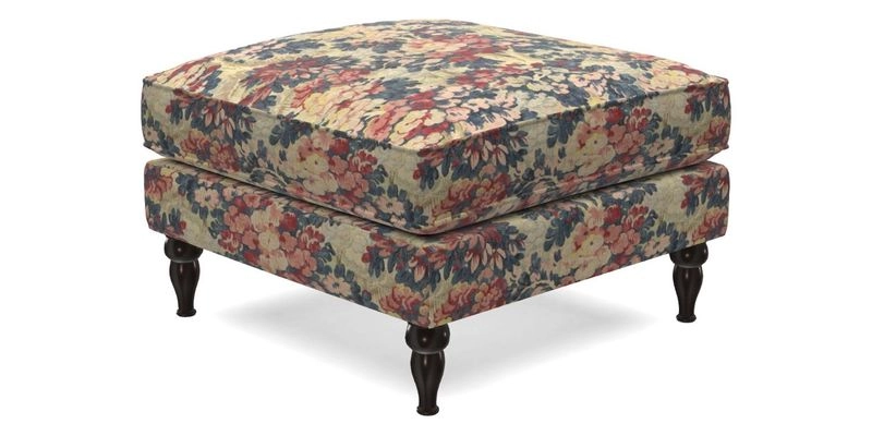 Cooksbridge Standard Footstool in Two Tone Plain Biscuit