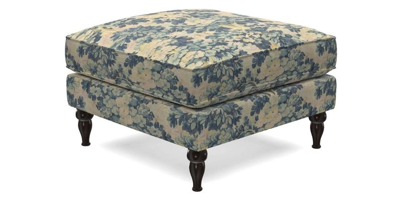 Cooksbridge Standard Footstool in Two Tone Plain Biscuit