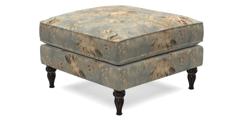 Cooksbridge Standard Footstool in Two Tone Plain Biscuit