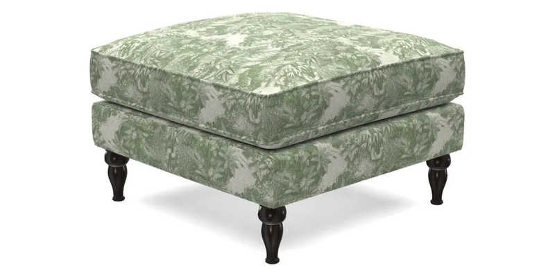 Cooksbridge Standard Footstool in Two Tone Plain Biscuit