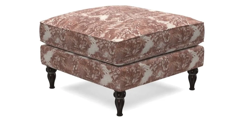 Cooksbridge Standard Footstool in Two Tone Plain Biscuit