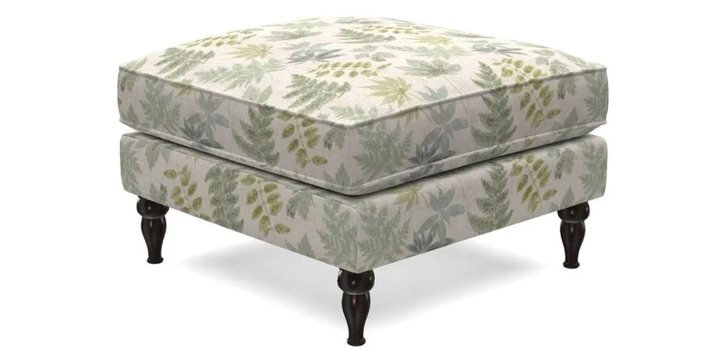 Cooksbridge Standard Footstool in Two Tone Plain Biscuit