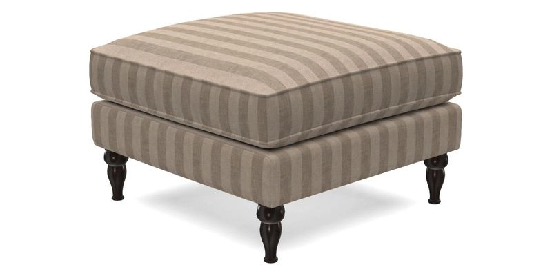 Cooksbridge Standard Footstool in Two Tone Plain Biscuit