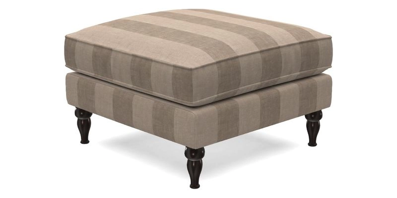 Cooksbridge Standard Footstool in Two Tone Plain Biscuit