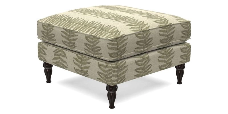 Cooksbridge Standard Footstool in Two Tone Plain Biscuit