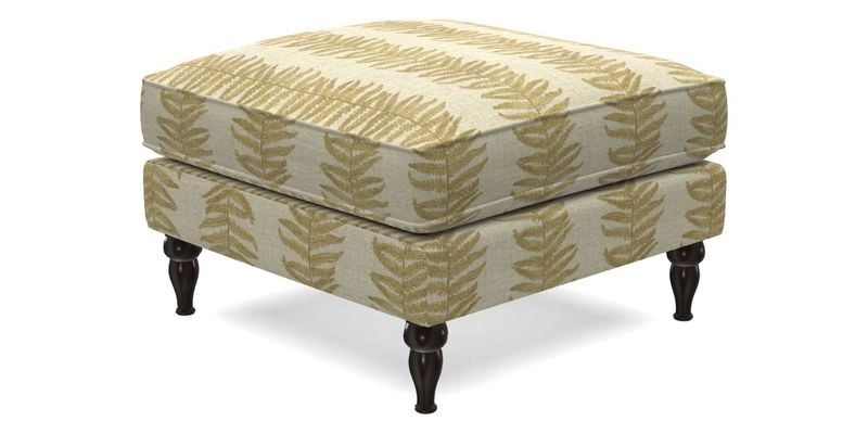 Cooksbridge Standard Footstool in Two Tone Plain Biscuit