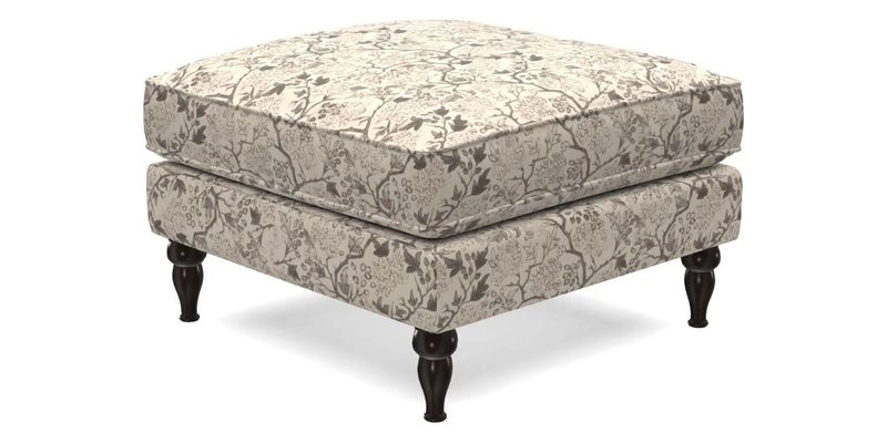 Cooksbridge Standard Footstool in Two Tone Plain Biscuit