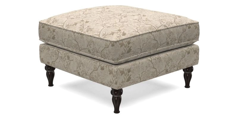 Cooksbridge Standard Footstool in Two Tone Plain Biscuit