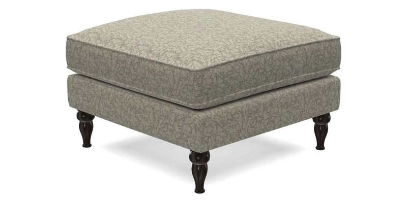 Cooksbridge Standard Footstool in Two Tone Plain Biscuit