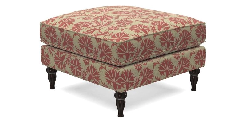 Cooksbridge Standard Footstool in Two Tone Plain Biscuit