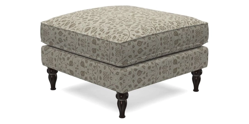 Cooksbridge Standard Footstool in Two Tone Plain Biscuit