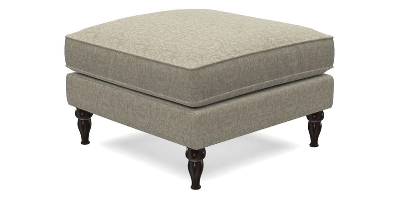 Cooksbridge Standard Footstool in Two Tone Plain Biscuit
