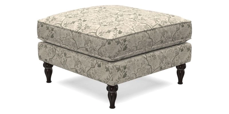 Cooksbridge Standard Footstool in Two Tone Plain Biscuit