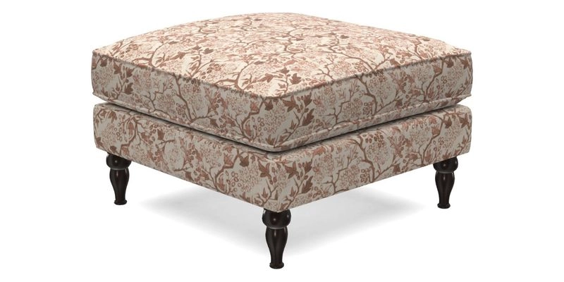 Cooksbridge Standard Footstool in Two Tone Plain Biscuit