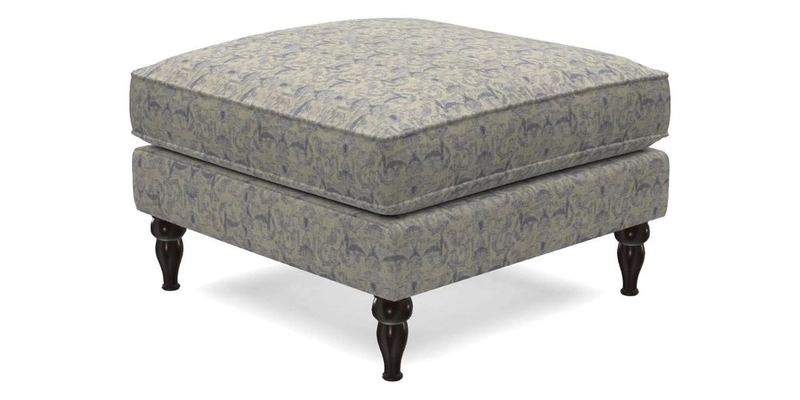 Cooksbridge Standard Footstool in Two Tone Plain Biscuit