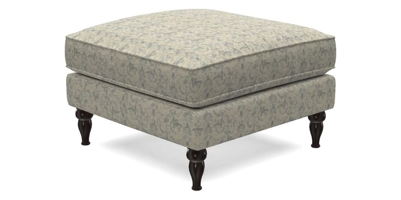 Cooksbridge Standard Footstool in Two Tone Plain Biscuit