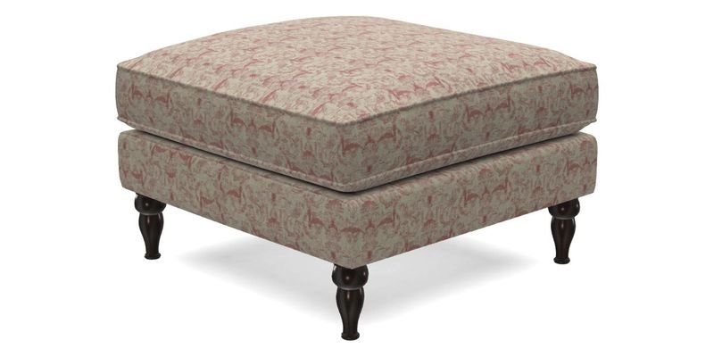Cooksbridge Standard Footstool in Two Tone Plain Biscuit