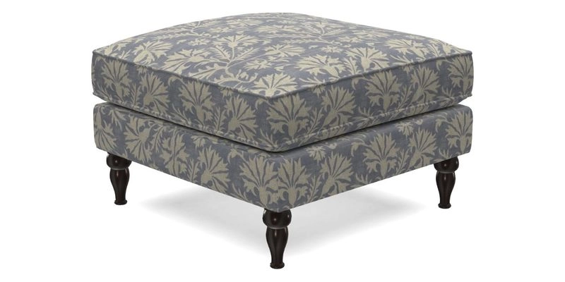 Cooksbridge Standard Footstool in Two Tone Plain Biscuit
