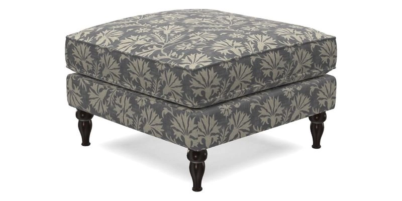 Cooksbridge Standard Footstool in Two Tone Plain Biscuit