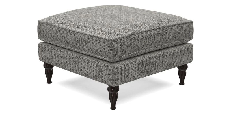 Cooksbridge Standard Footstool in Two Tone Plain Biscuit