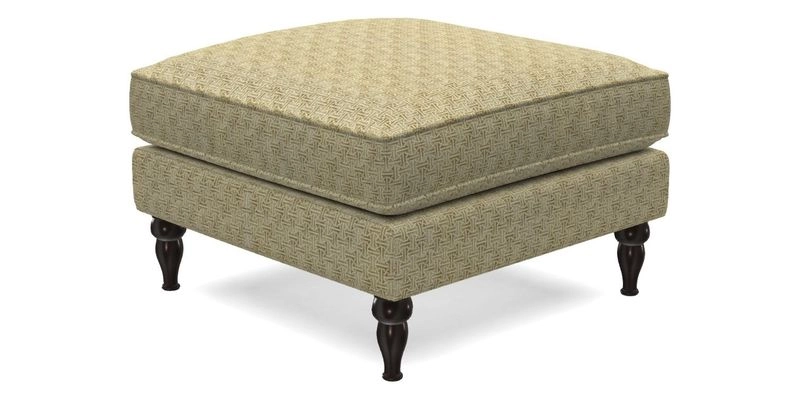 Cooksbridge Standard Footstool in Two Tone Plain Biscuit