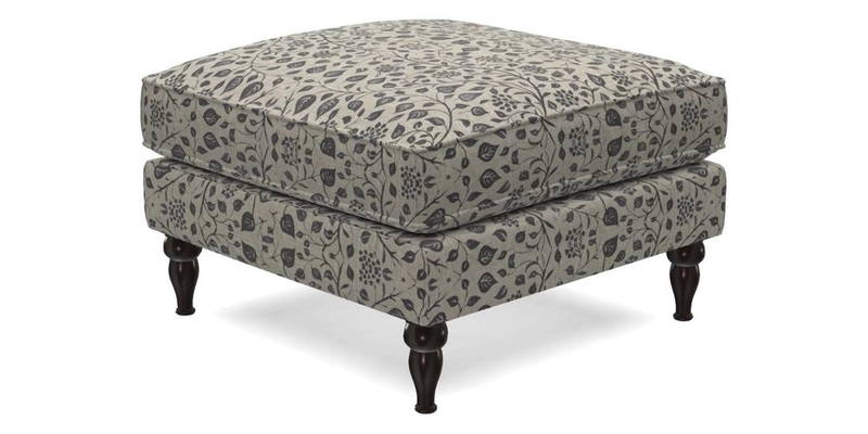 Cooksbridge Standard Footstool in Two Tone Plain Biscuit