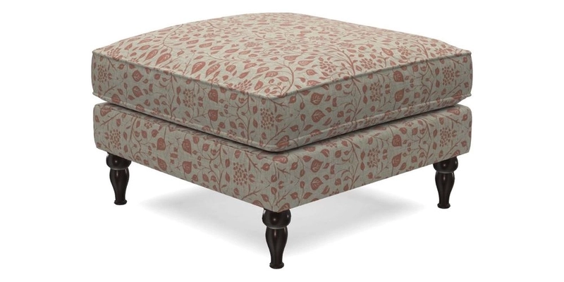 Cooksbridge Standard Footstool in Two Tone Plain Biscuit