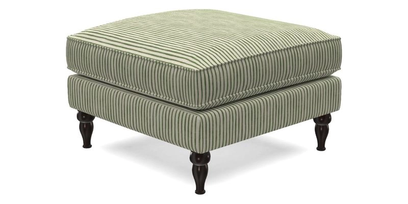 Cooksbridge Standard Footstool in Two Tone Plain Biscuit