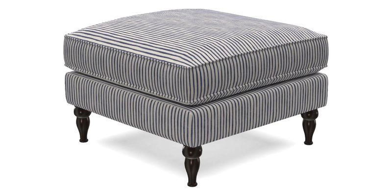 Cooksbridge Standard Footstool in Two Tone Plain Biscuit