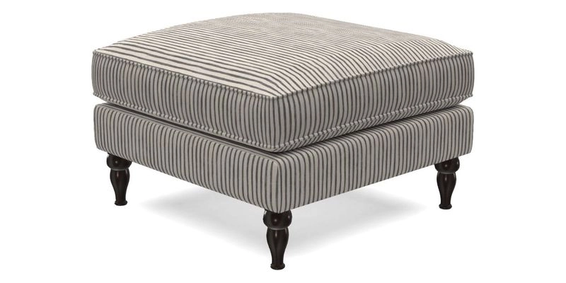 Cooksbridge Standard Footstool in Two Tone Plain Biscuit