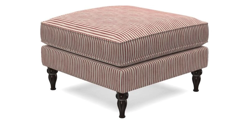 Cooksbridge Standard Footstool in Two Tone Plain Biscuit