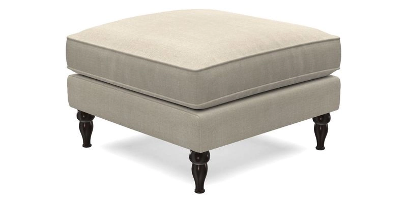 Cooksbridge Standard Footstool in Two Tone Plain Biscuit