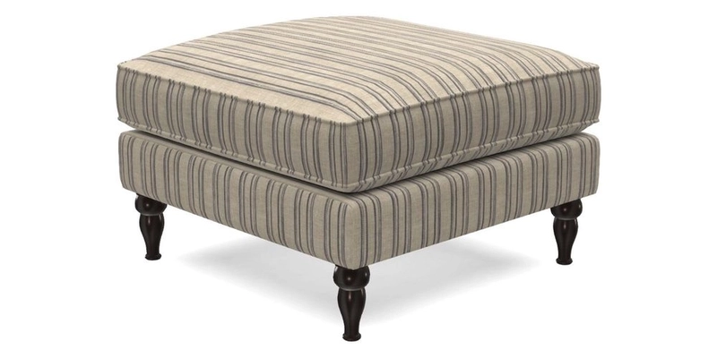 Cooksbridge Standard Footstool in Two Tone Plain Biscuit