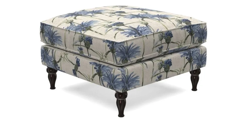 Cooksbridge Standard Footstool in Two Tone Plain Biscuit