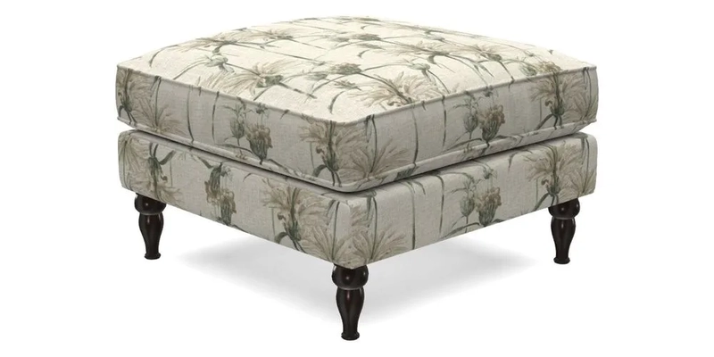 Cooksbridge Standard Footstool in Two Tone Plain Biscuit