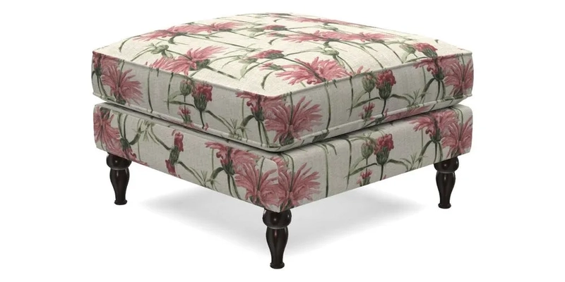 Cooksbridge Standard Footstool in Two Tone Plain Biscuit