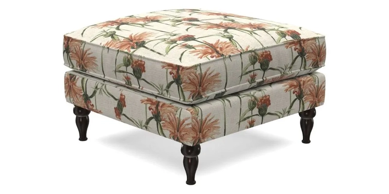 Cooksbridge Standard Footstool in Two Tone Plain Biscuit