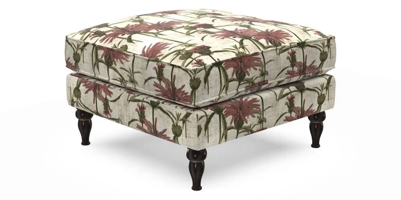 Cooksbridge Standard Footstool in Two Tone Plain Biscuit