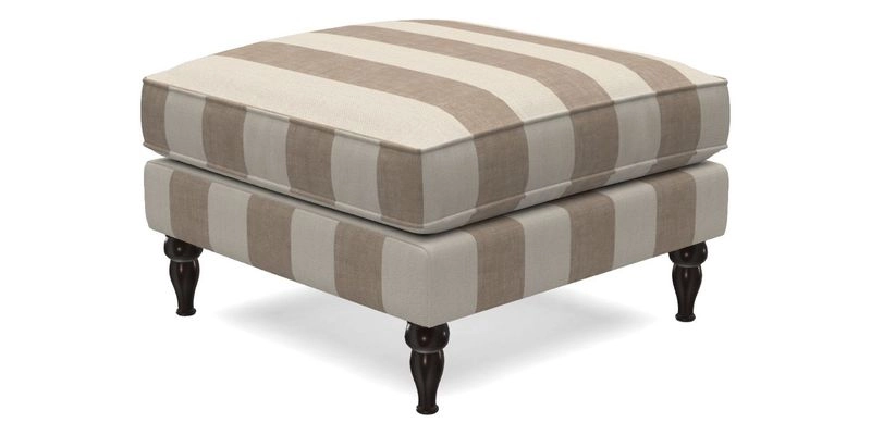 Cooksbridge Standard Footstool in Two Tone Plain Biscuit