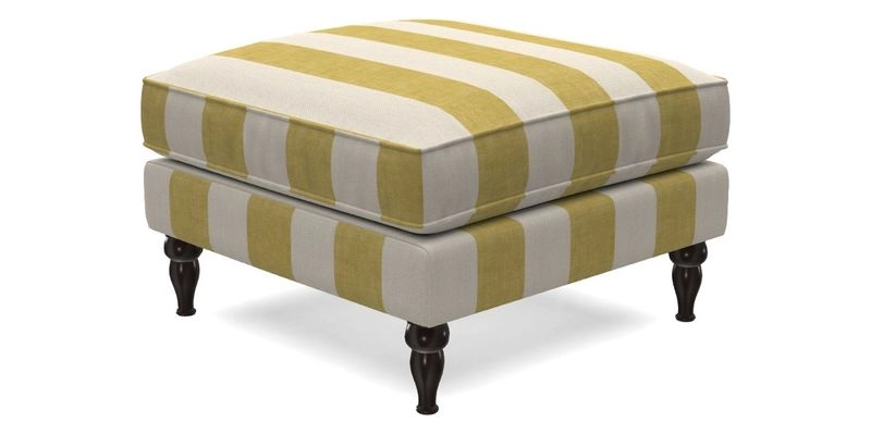 Cooksbridge Standard Footstool in Two Tone Plain Biscuit