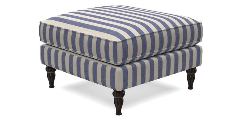 Cooksbridge Standard Footstool in Two Tone Plain Biscuit