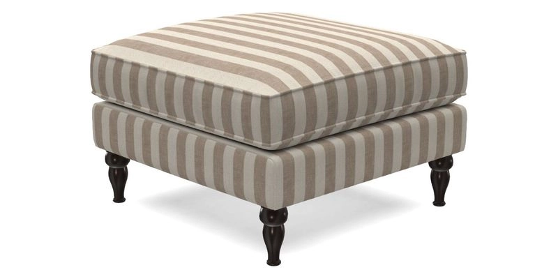 Cooksbridge Standard Footstool in Two Tone Plain Biscuit