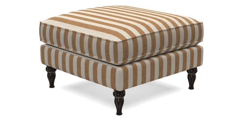 Cooksbridge Standard Footstool in Two Tone Plain Biscuit