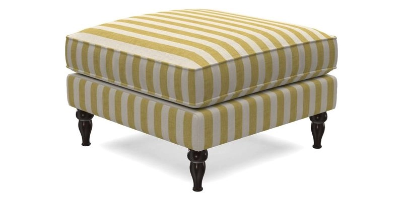 Cooksbridge Standard Footstool in Two Tone Plain Biscuit