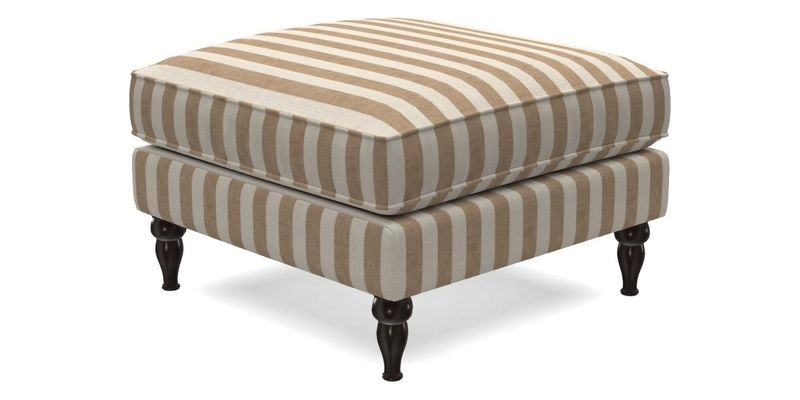 Cooksbridge Standard Footstool in Two Tone Plain Biscuit