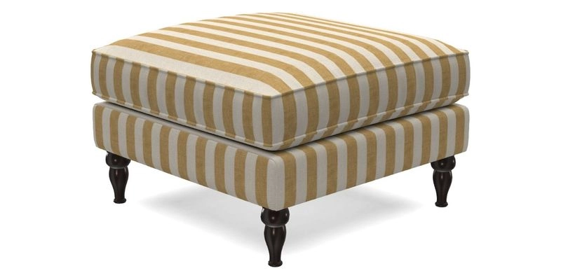 Cooksbridge Standard Footstool in Two Tone Plain Biscuit