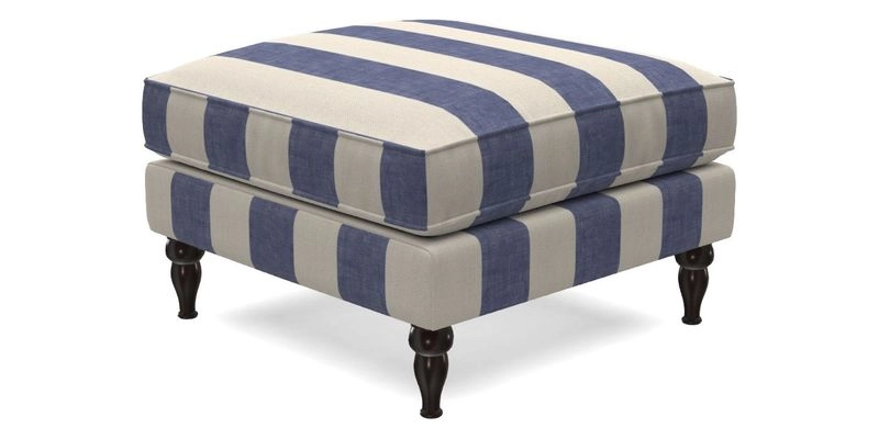 Cooksbridge Standard Footstool in Two Tone Plain Biscuit